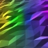 彩虹色七色多边形4K背景素材视频剪辑高清
