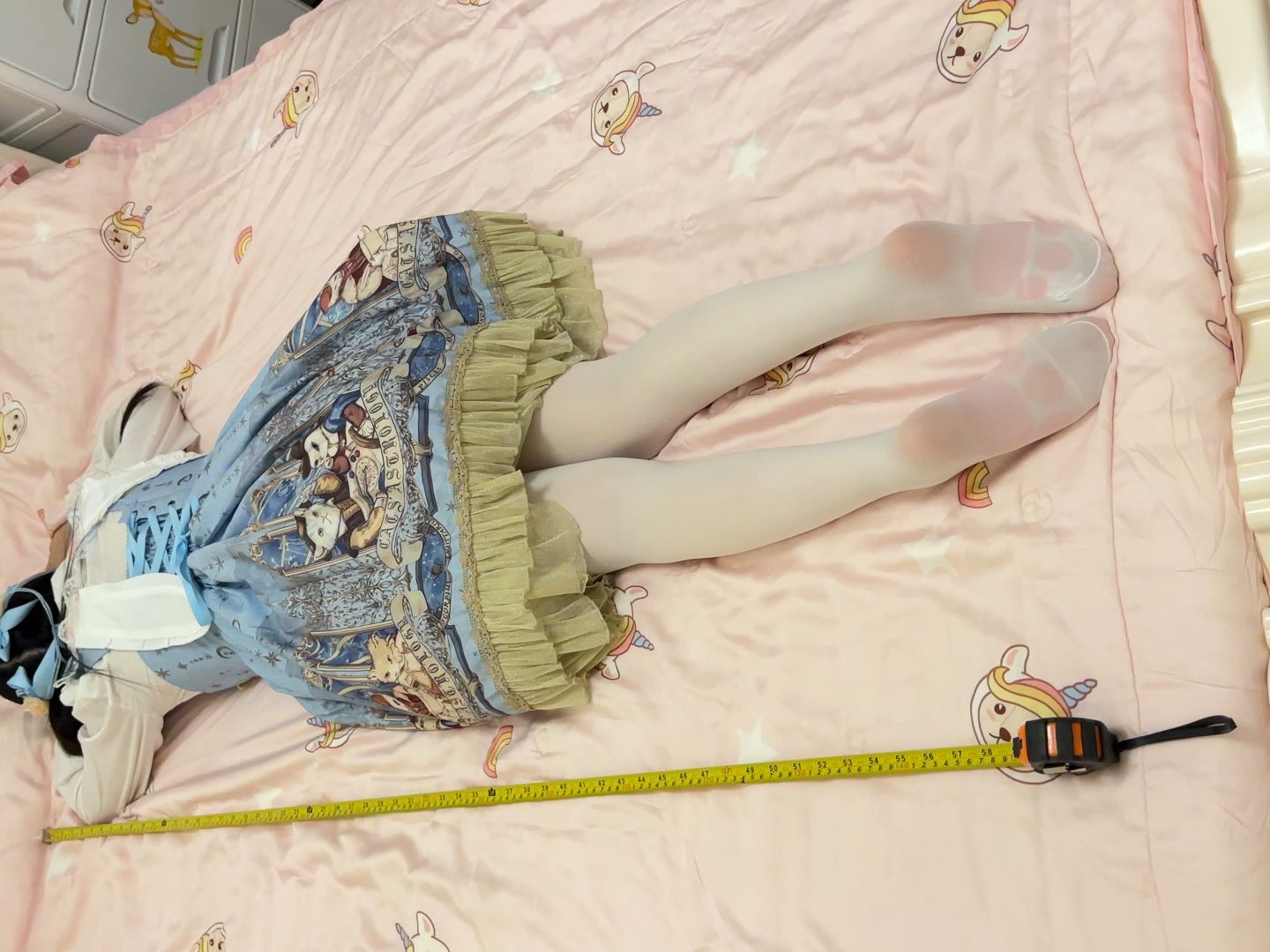 [150cm Icing Purple] Ascendant Cat Lolita Cat Claw Socks Measure your height, not a centimeter more!
