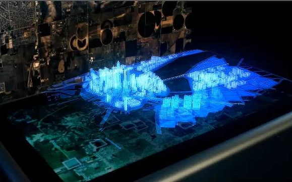 c4d&ae教程 城市高楼全息投影 hologram city