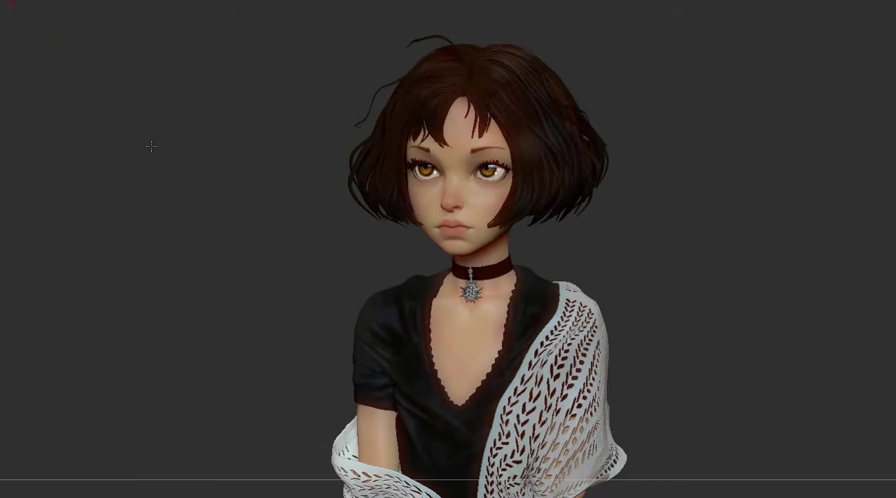 Zbrush卡通雕刻Mathilda哔哩哔哩bilibili