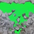 【绿幕菌】精选5种墙体爆破转场动画绿幕素材（无水印）