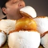 【ddeonggaeTV】好久没吃奶油华夫饼了，满满的奶油华夫饼和奶油甜甜圈，黑糖珍珠吃播~！