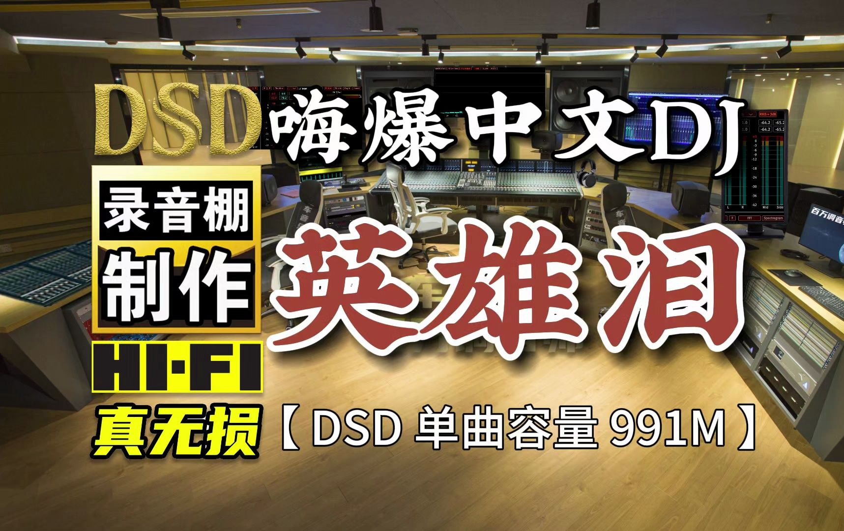 嗨爆中文DJ，一起来摇摆！《英雄泪》DSD完整版991M ，百万调音师专业录音棚制作，顶级hifi无损音乐