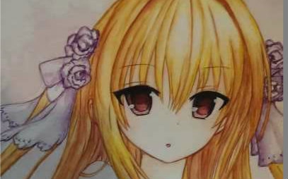【黑翼】水彩上色~金色暗影