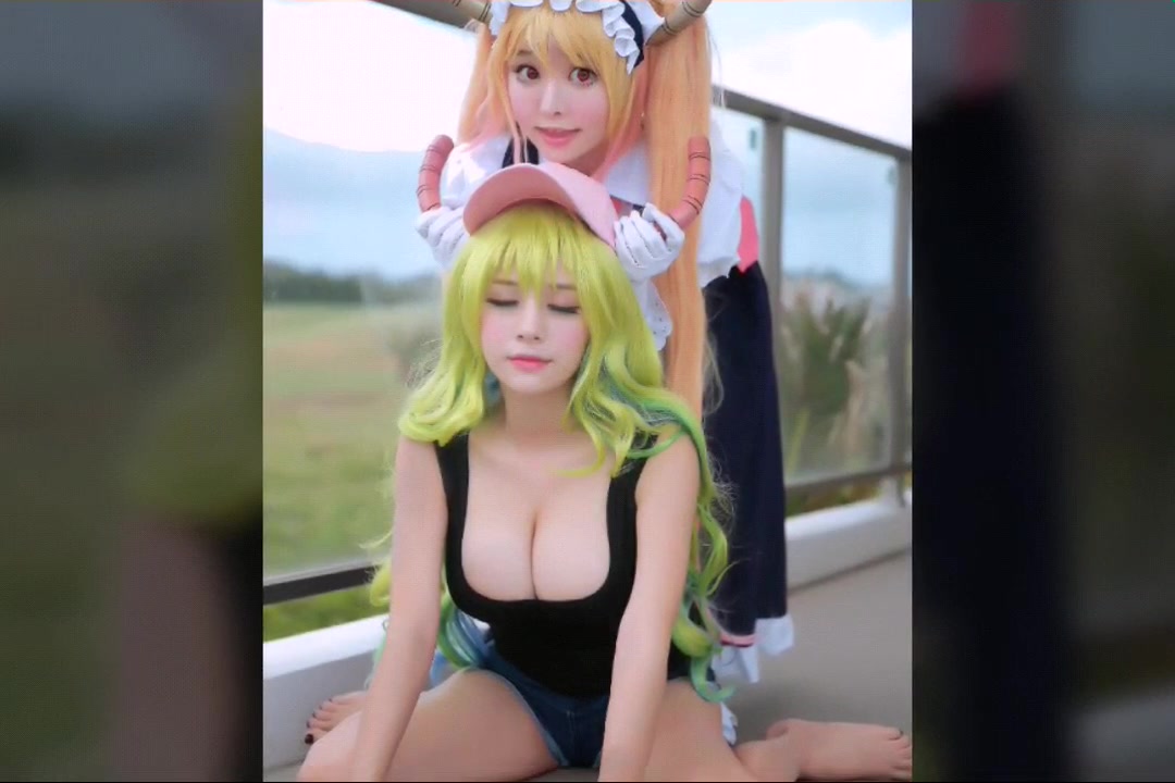 【惊艳cosplay】 妹抖龙比基尼 高质量还原 第一视角