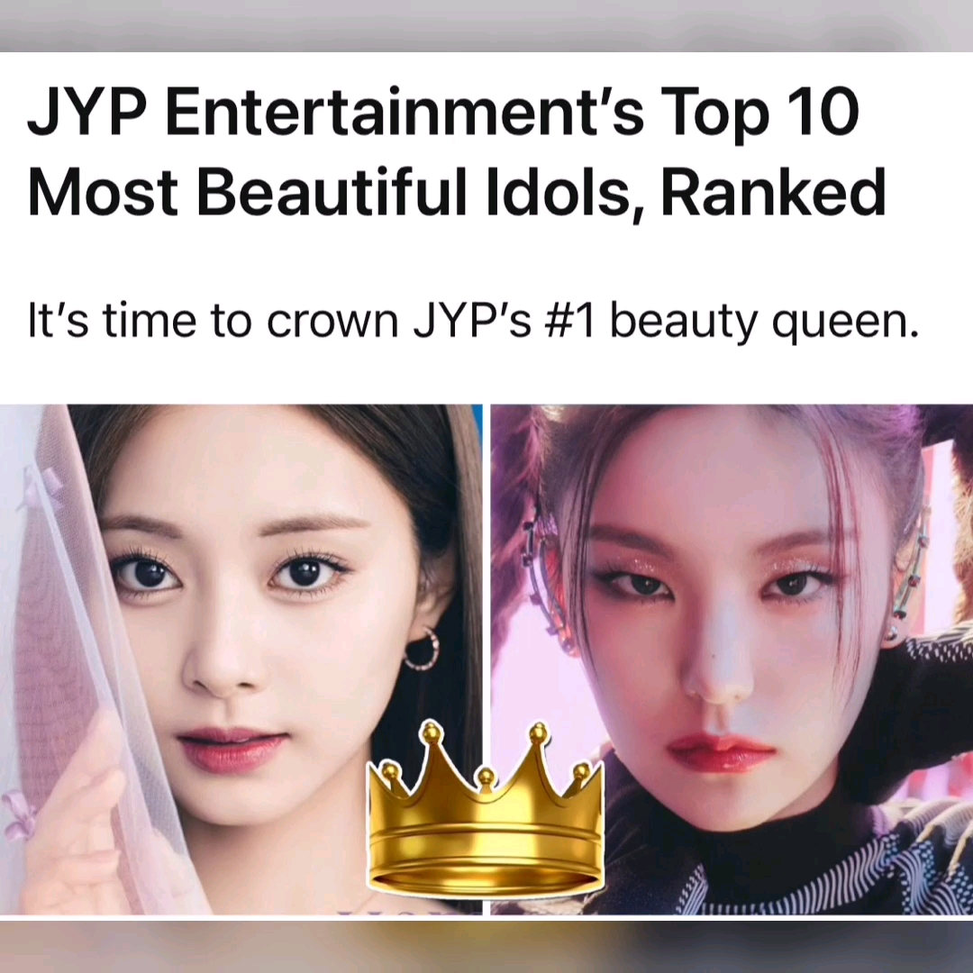 jyp娱乐十大最美偶像排名，子瑜断层拿下第一