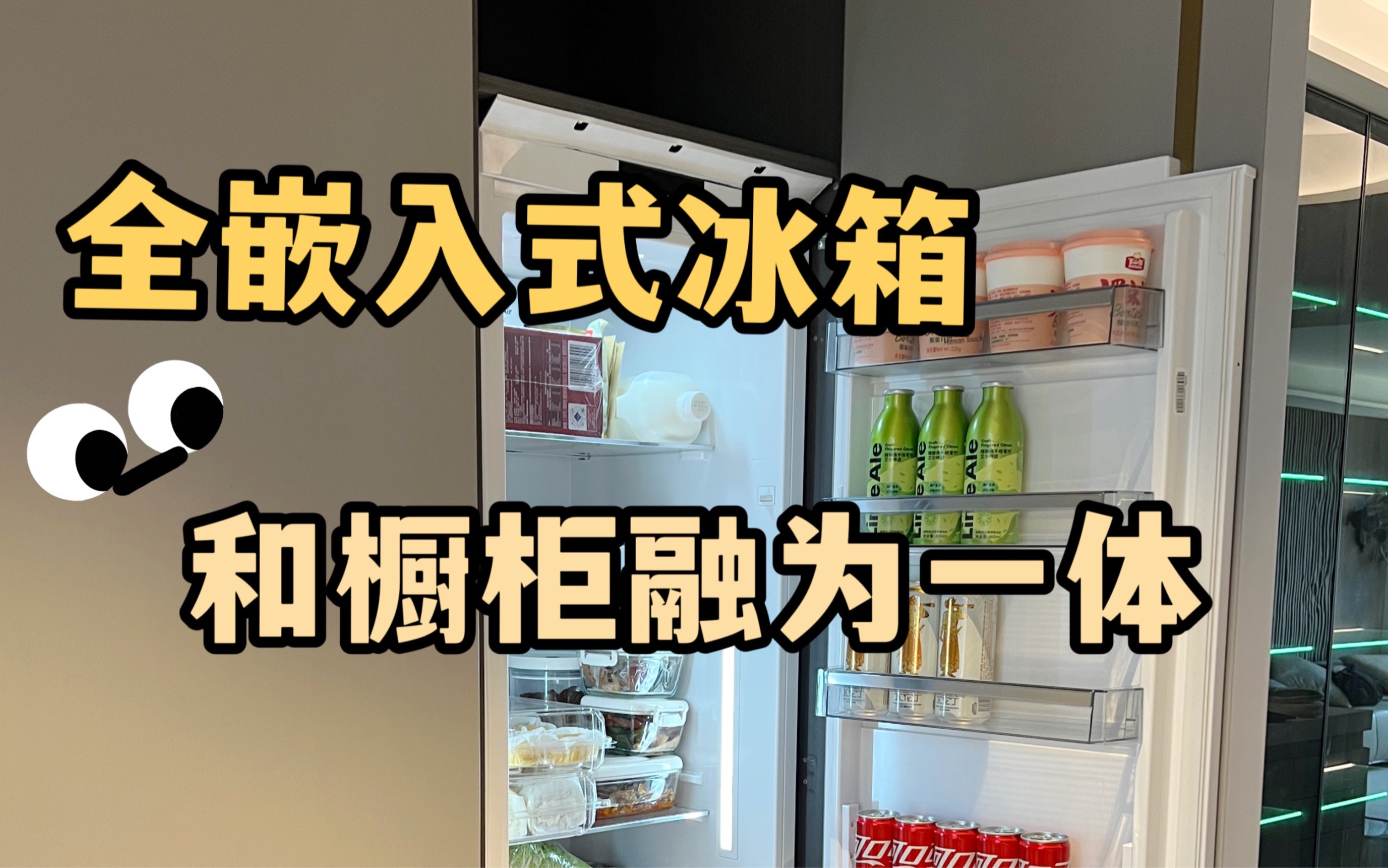 90后反骨装修，家电全嵌入，治愈强迫症#嵌入式冰箱