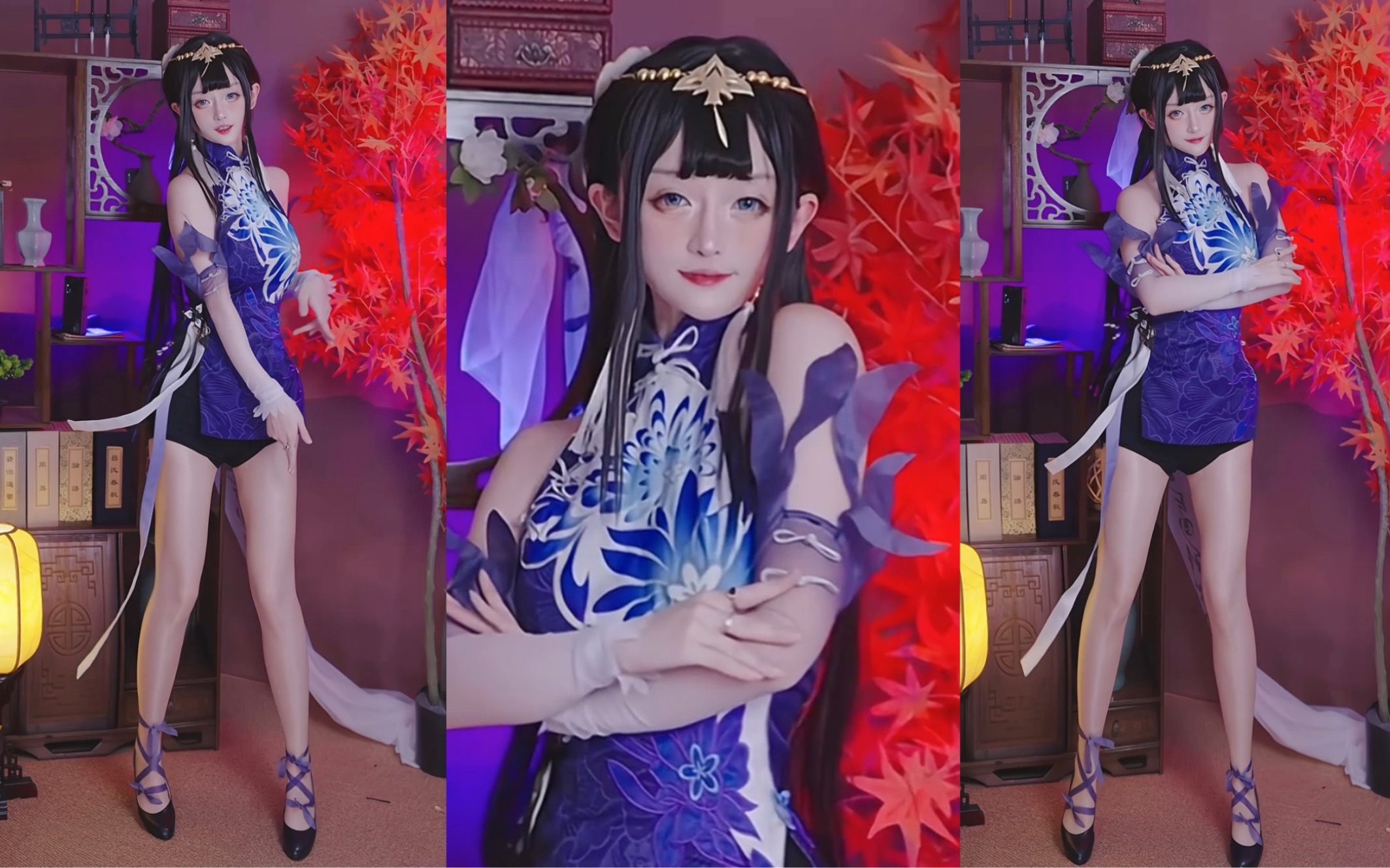 Today's my treat. Please like me. "Yin Ziping Cheongsam Cos."