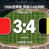 足坛经典系列之1986世界杯1/8决赛苏联3:4比利时。双方上演进球大战，交替领先，场面大开大合，热血沸腾。最终红魔战胜北极熊挺进8强