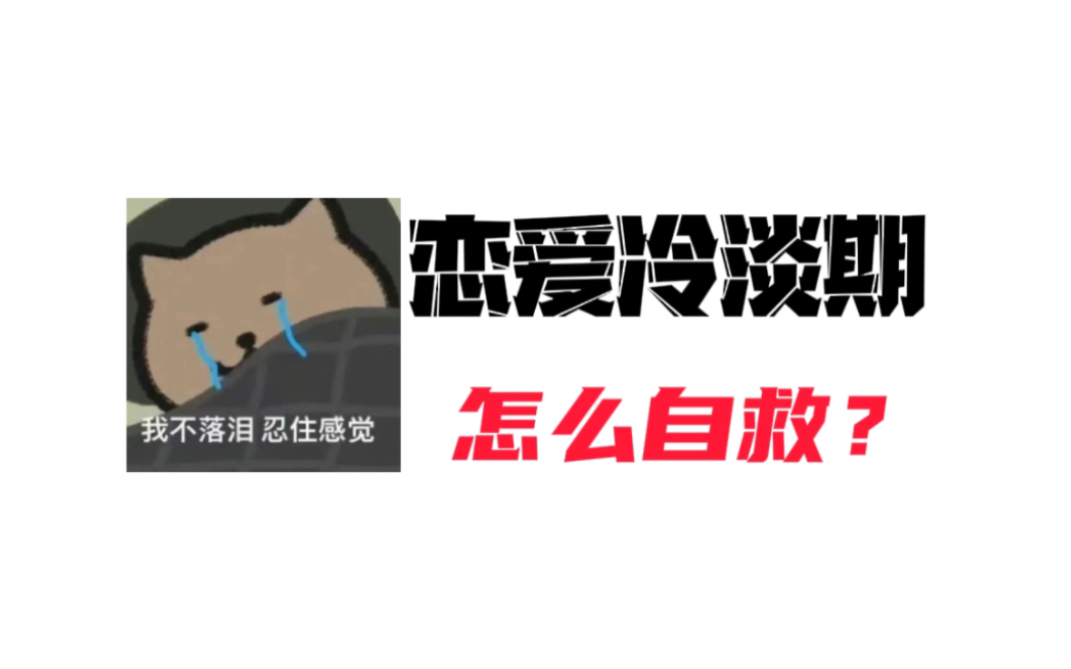 恋爱进入冷淡期,这样做才能自救!哔哩哔哩bilibili