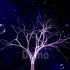 大屏素材 s327 超唯美绚丽蓝色粒子树浩瀚星空LED舞台背景视频素材 舞台背景视频 动态视频
