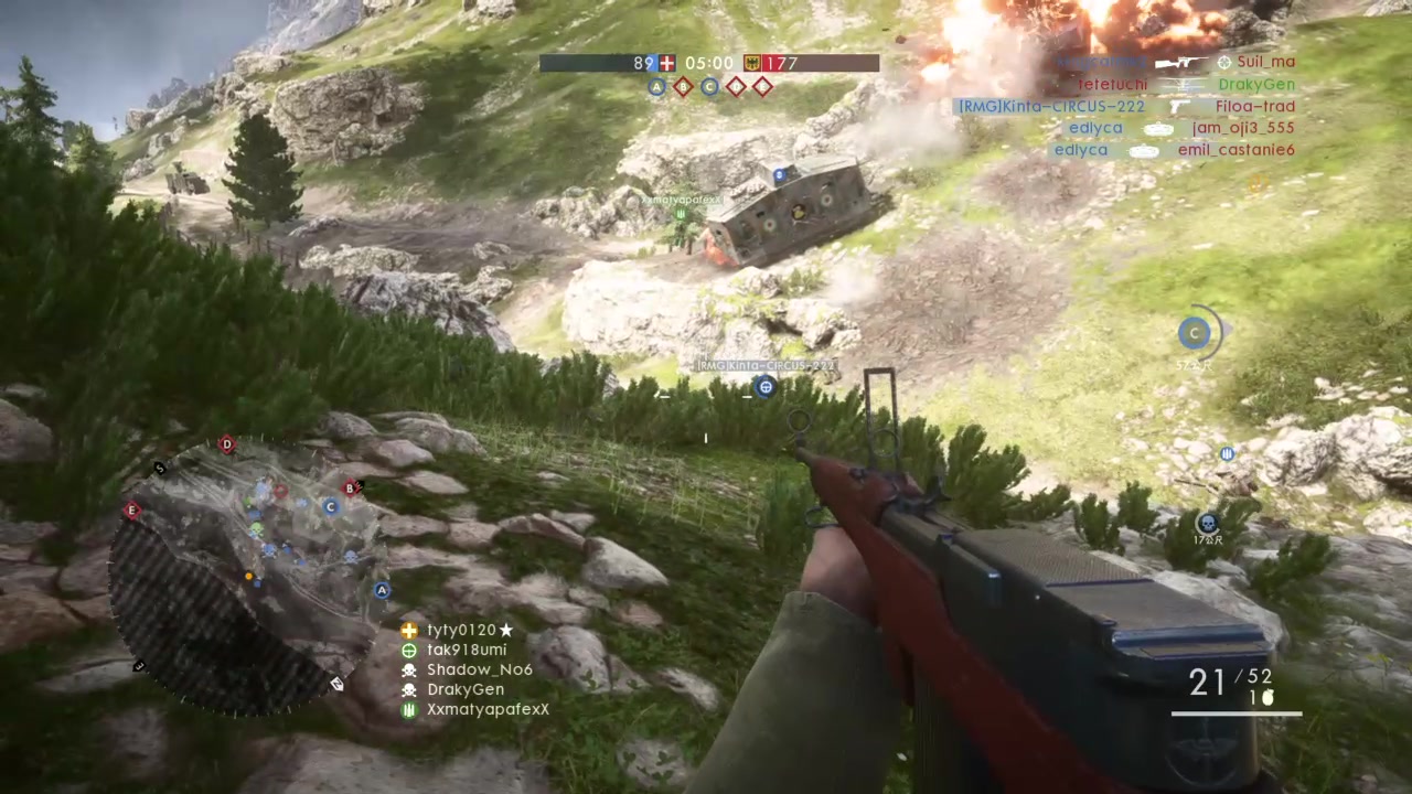 ps4战地1 格拉巴山 医疗1916瞄准镜47杀_哔哩哔哩_bilibili