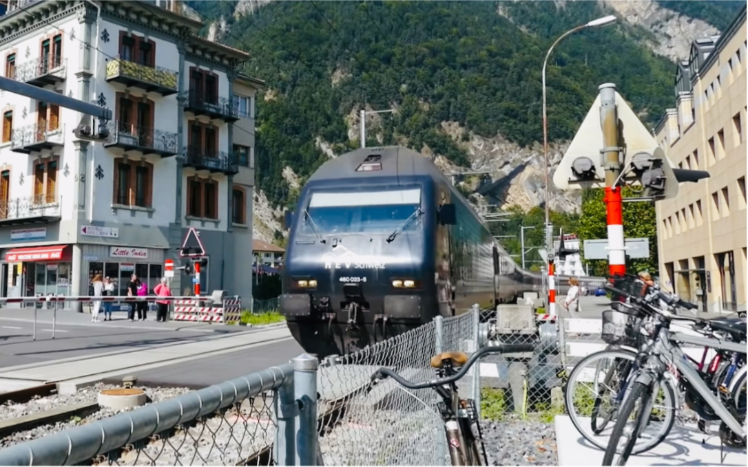 【高清】瑞士SBB intercity 通过道口实录