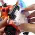 嘟嘟玩具分享 咖宝车神 hello carbot 橘色电钻组合机器人玩具