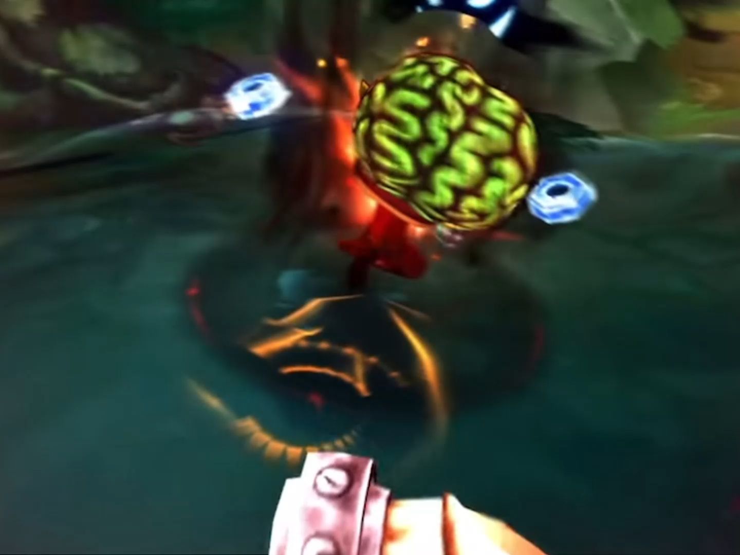 The first view takes you to the Scarecrow playing the field