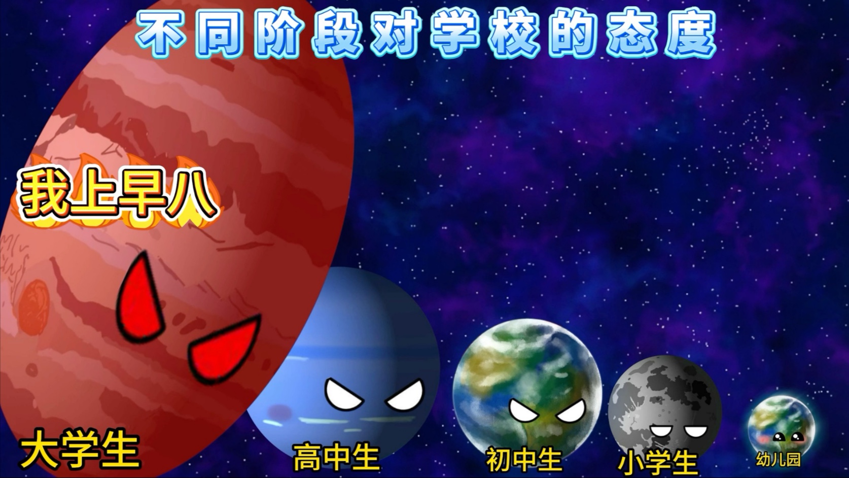 不同阶段对学校的态度-宇宙奇观之星球动画-宇宙奇观之星球动画-哔哩哔哩视频