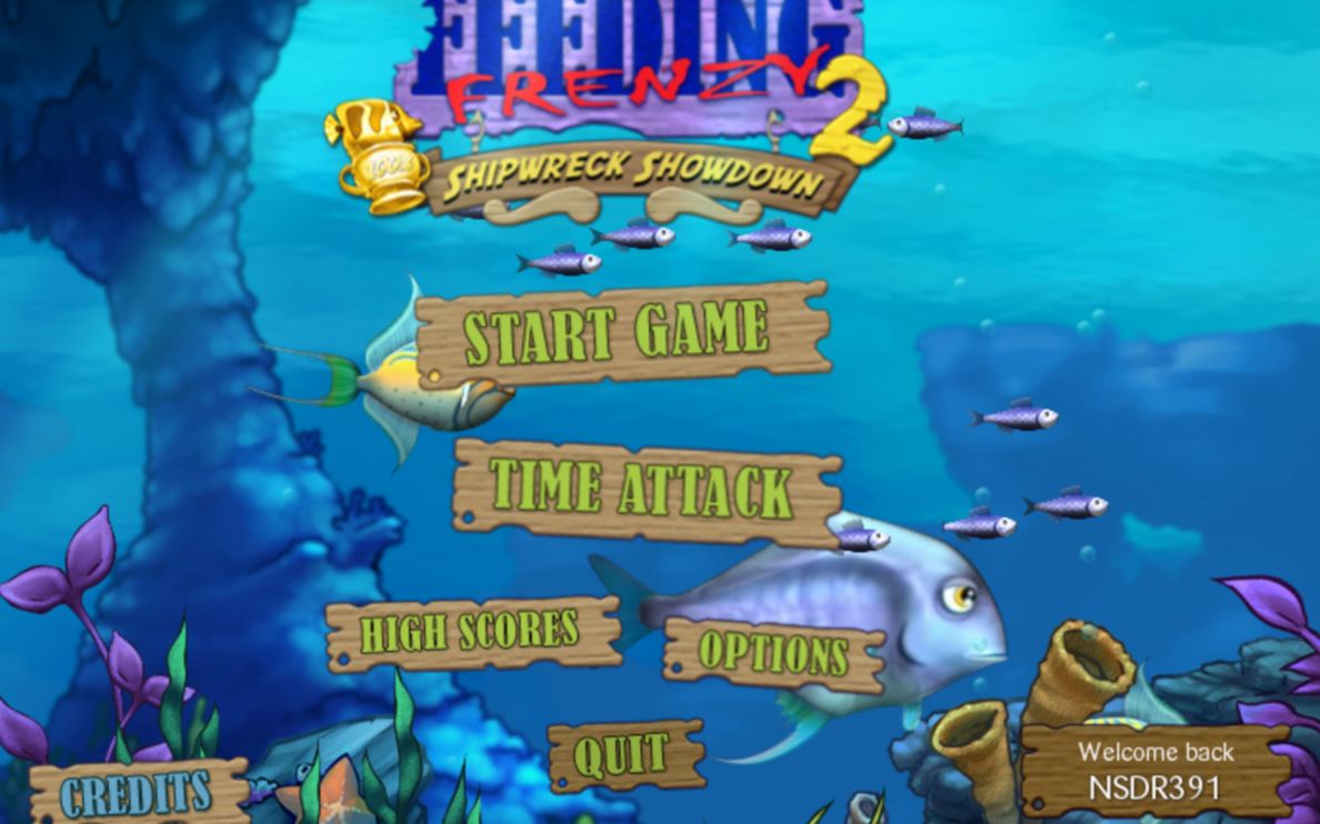 【回顾经典】PopCap的经典作品：Feeding Frenzy 2（吞食鱼2）通关录像