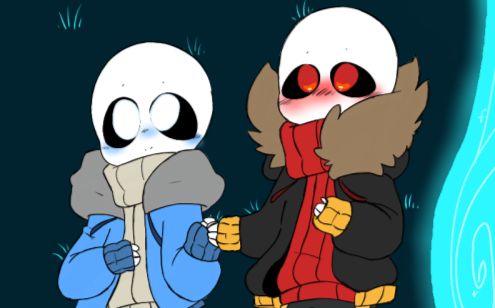 underfell sans x undertale sans