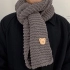 【织围巾】小熊围巾｜最全最简单的平针织法围巾教程
