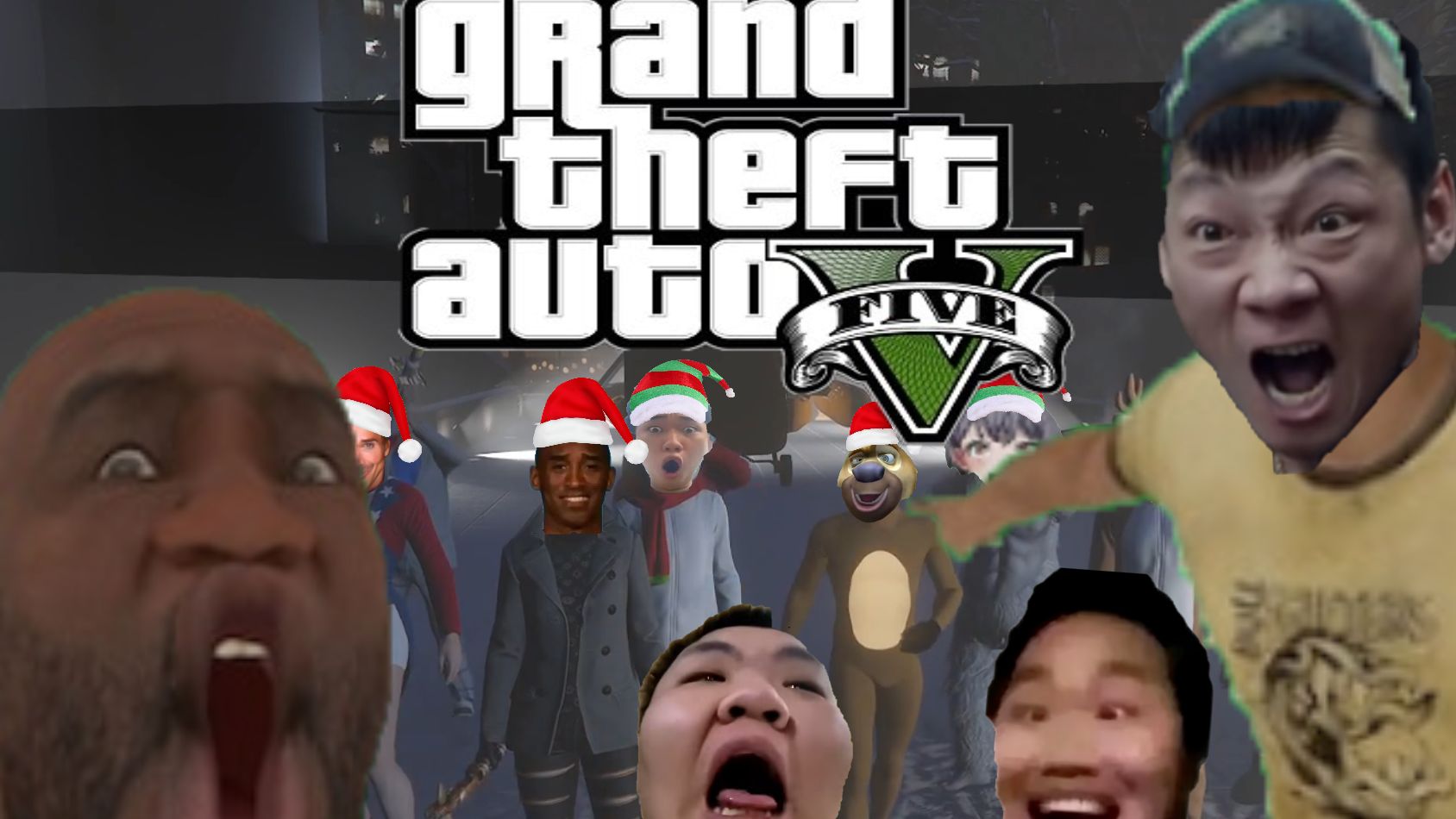 【GTA online】砍死这群圣诞老人！！🔪🤬👉