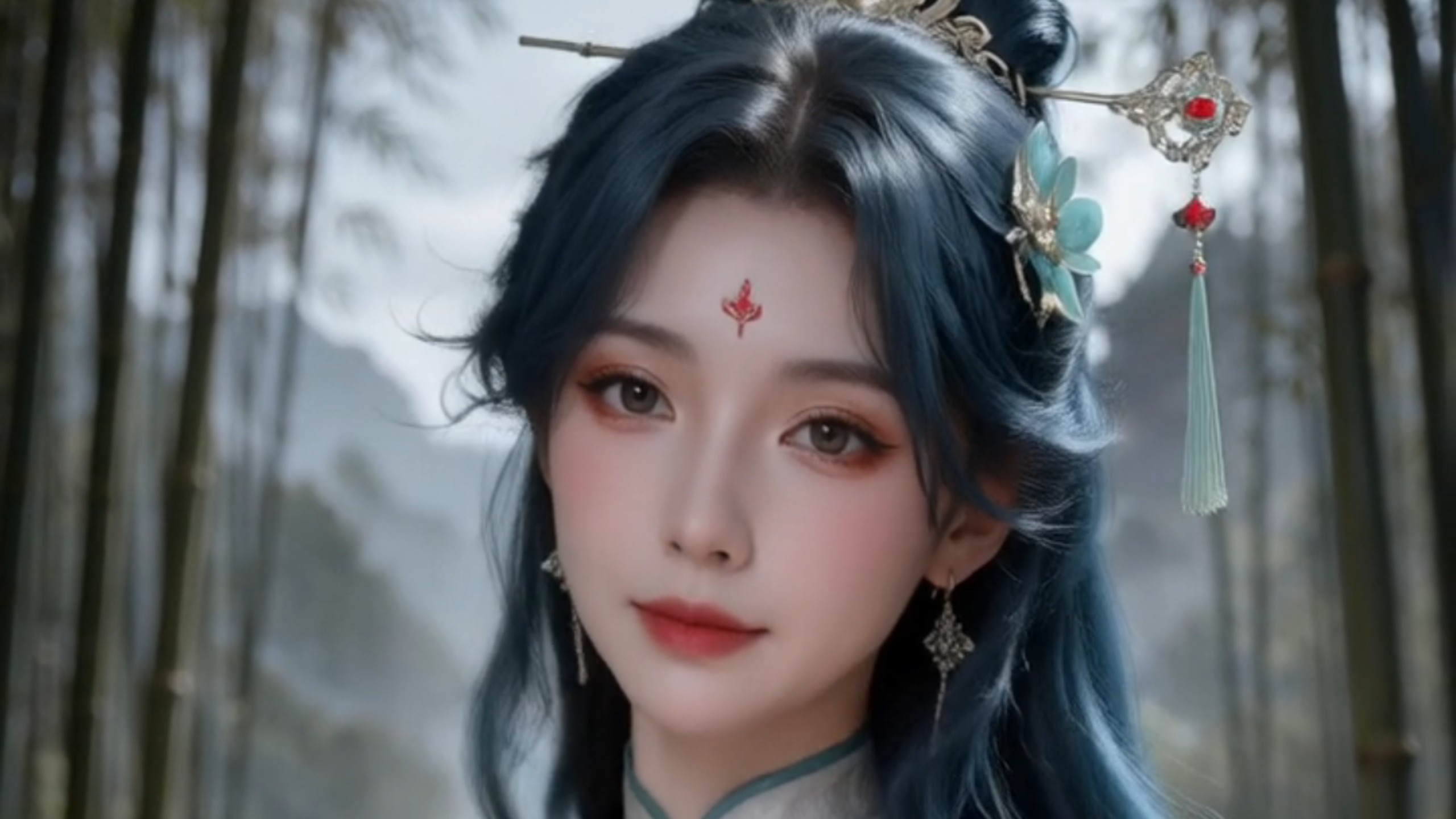 心胸开阔的古风美女