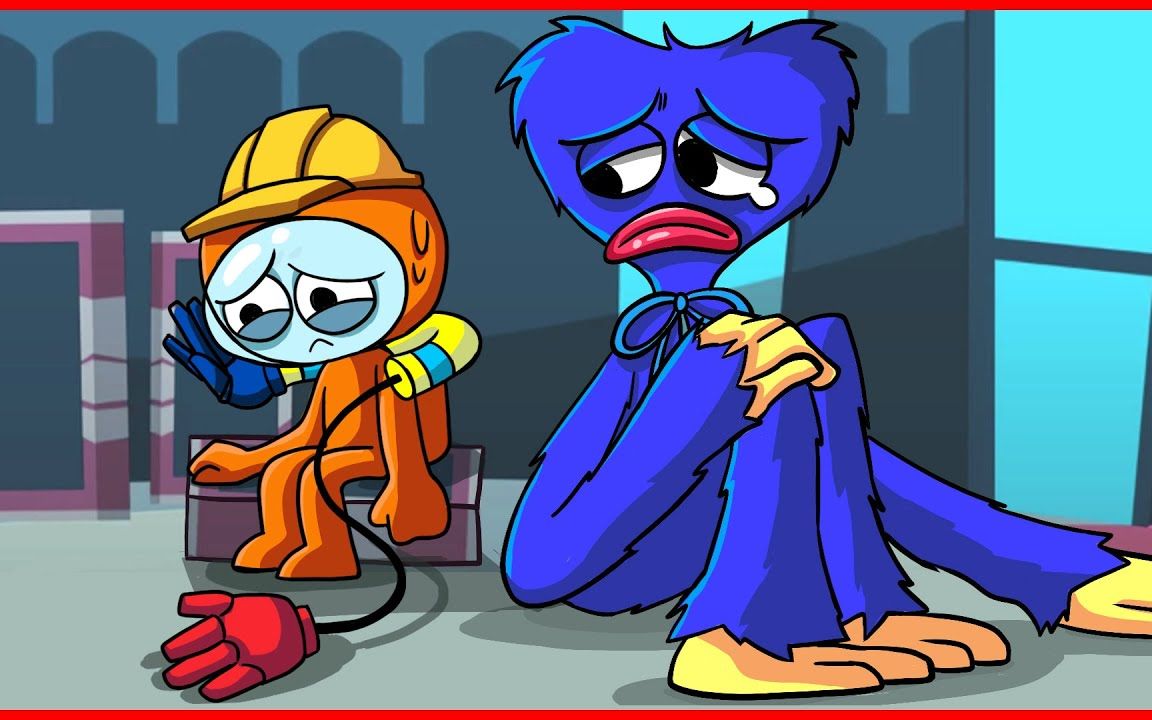 【poppy playtime】huggy wuggy 与工程师(poppy playtime)很伤心