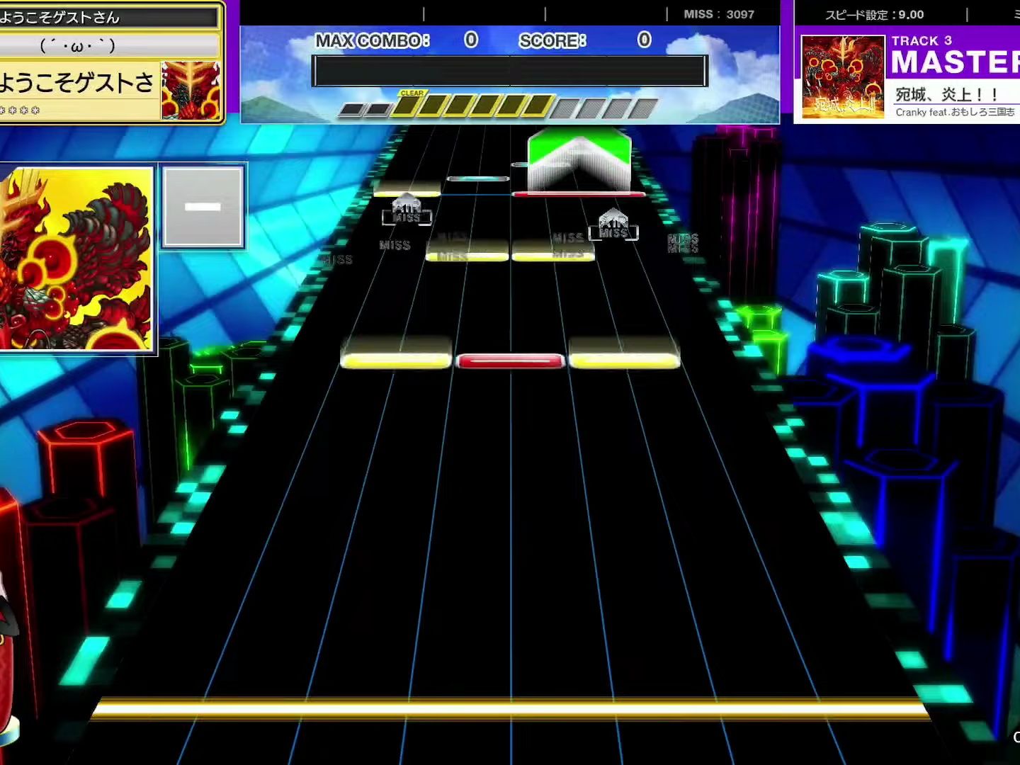 【CHUNITHM/中二节奏】谱面确认 宛城、炎上！！[MASTER 15] (流速9.0)