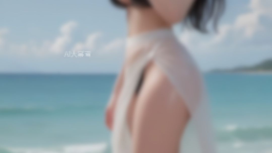 AI女神 沙滩比基尼美女 动态图