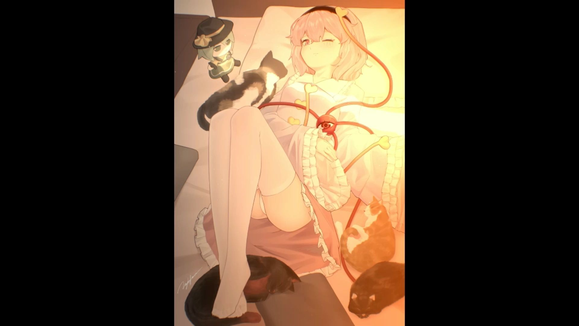 【绘画过程】与猫相伴
