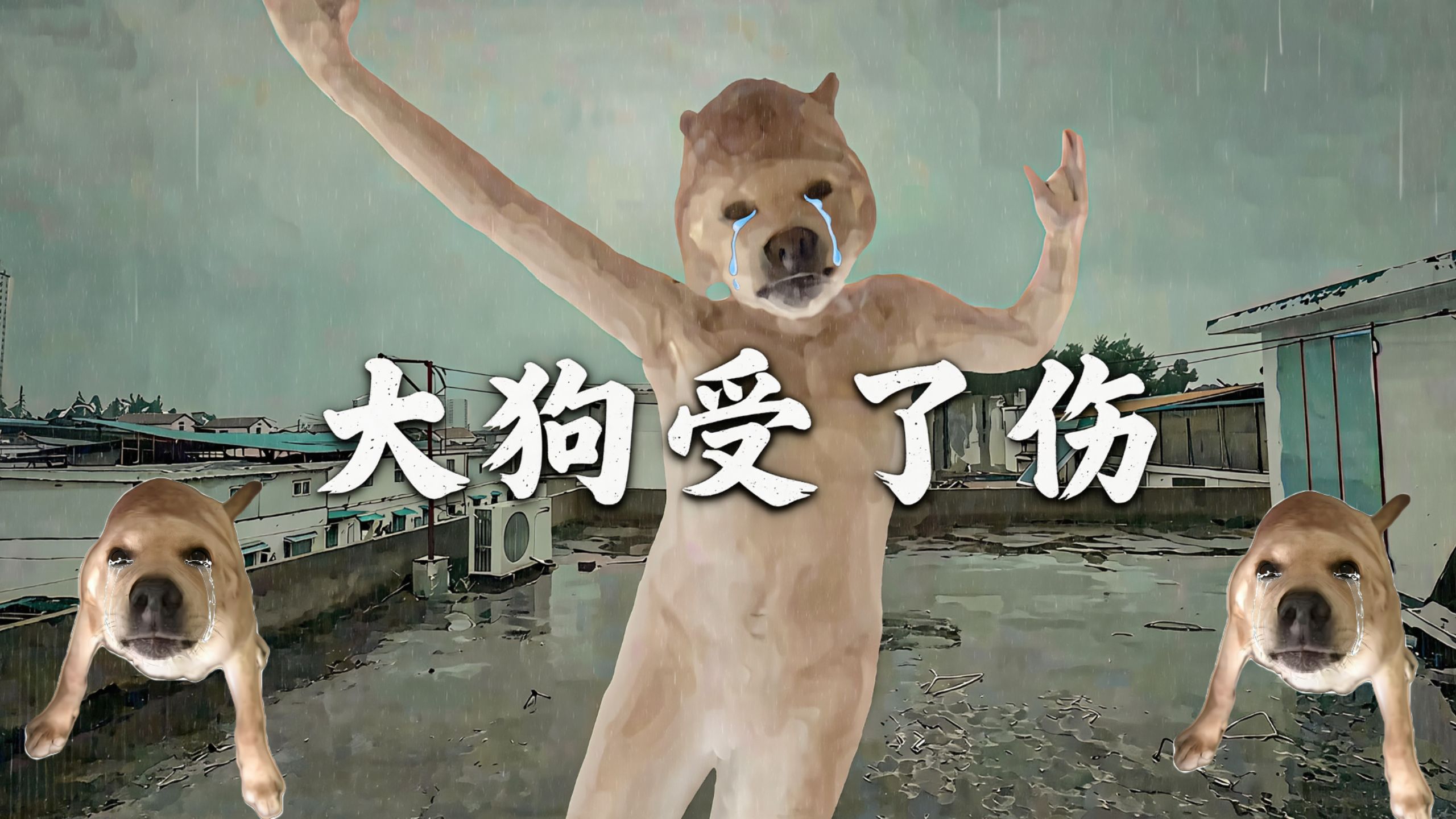 ⚡大狗不能飞，因为大狗的翅膀受了伤⚡