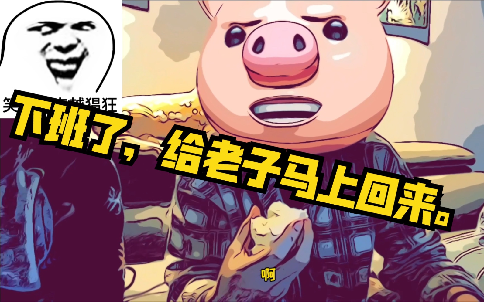 原创卡通动漫表情对猪说表情包_Z565029370-站酷ZCOOL