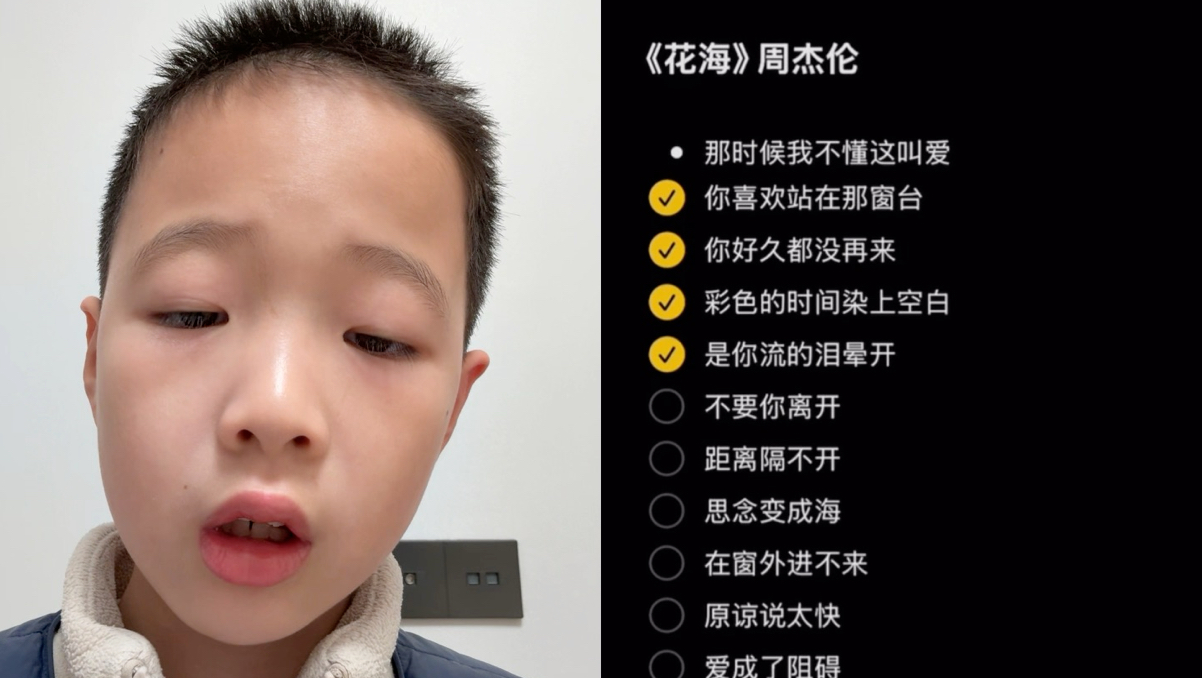 寒假小学生翻唱《花海》