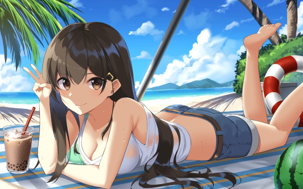 Bikini otngagged woman anime