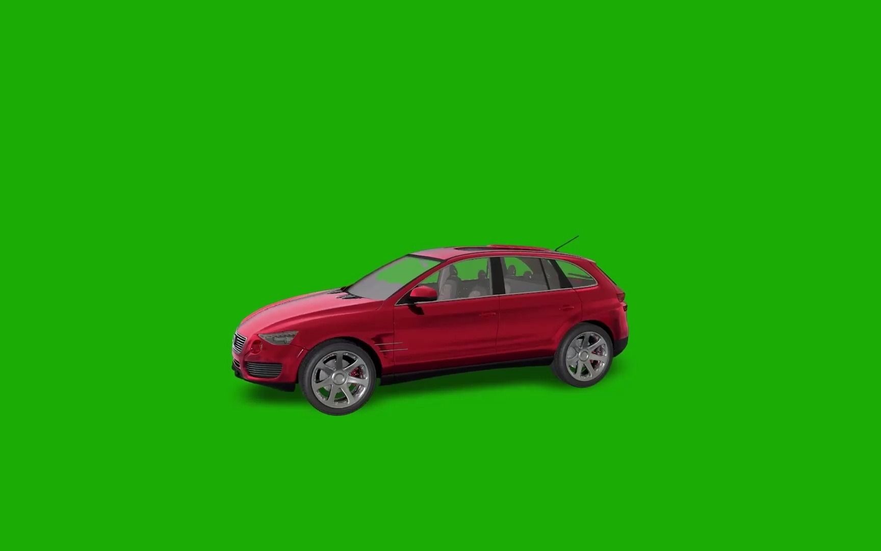 绿幕视频素材轿车