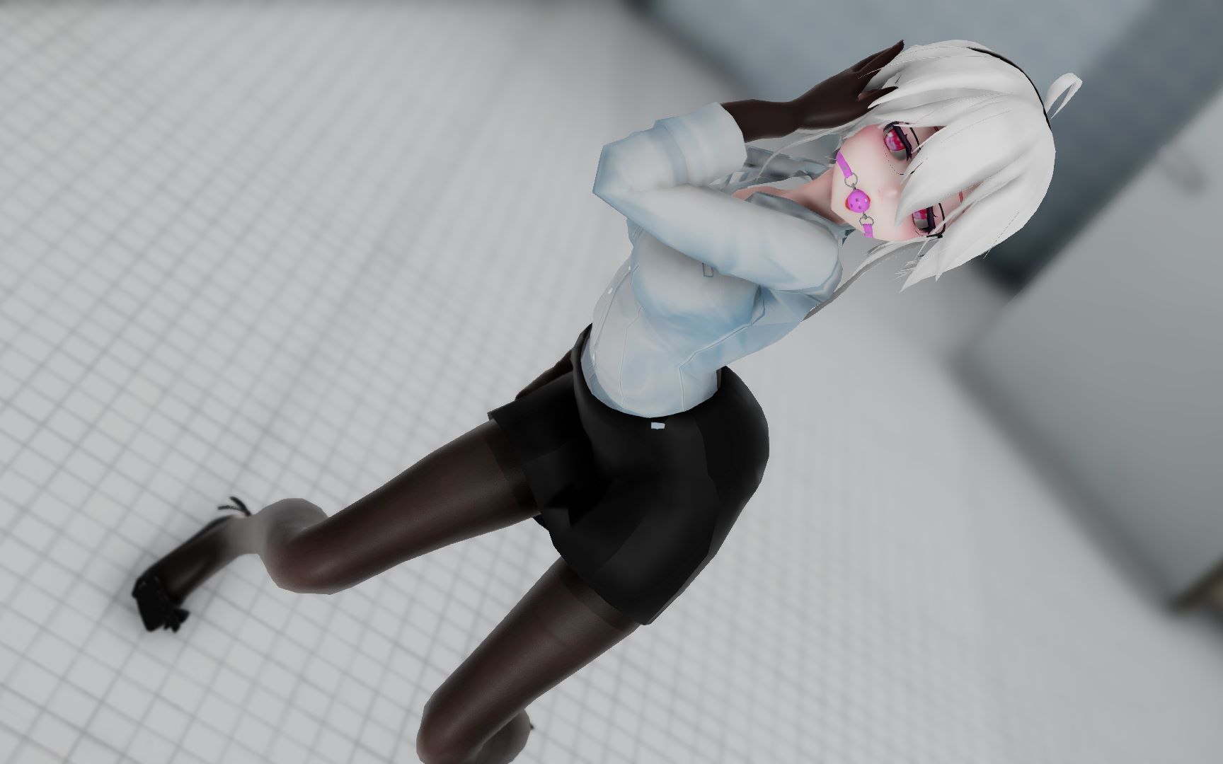 【mmd】弱音秘书姐姐喝醉了呢 - toxic 【渲染测试】