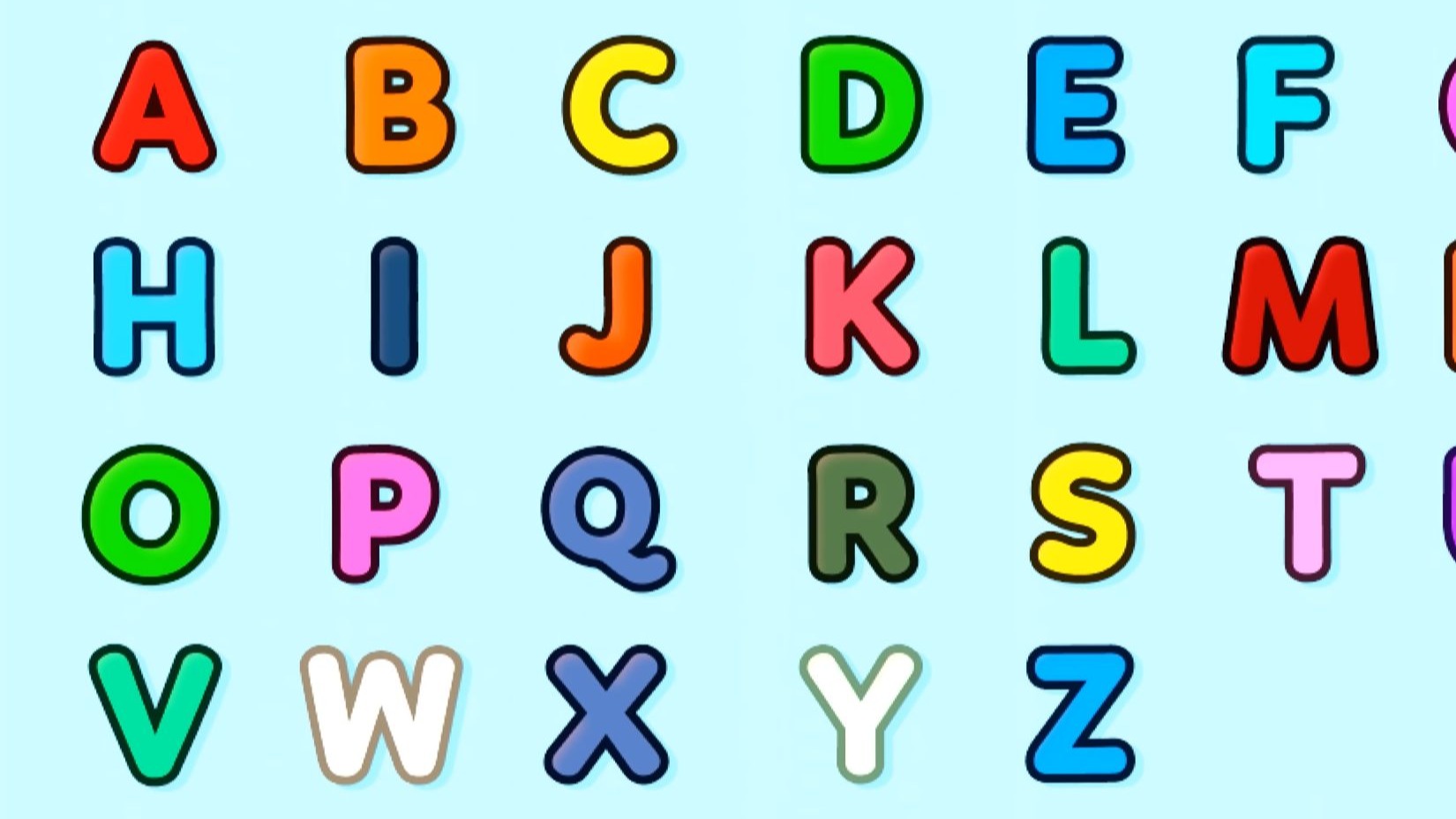 ABCD 26个字母 英语动画