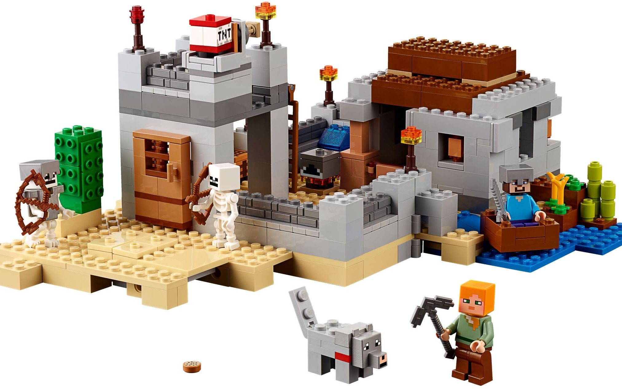 乐高lego21121minecraft我的世界沙漠前哨2015速拼评测