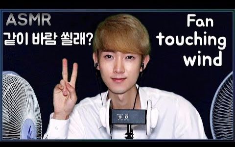 【jaeyeol asmr】风扇吹风音 手刮风扇金属罩音 white