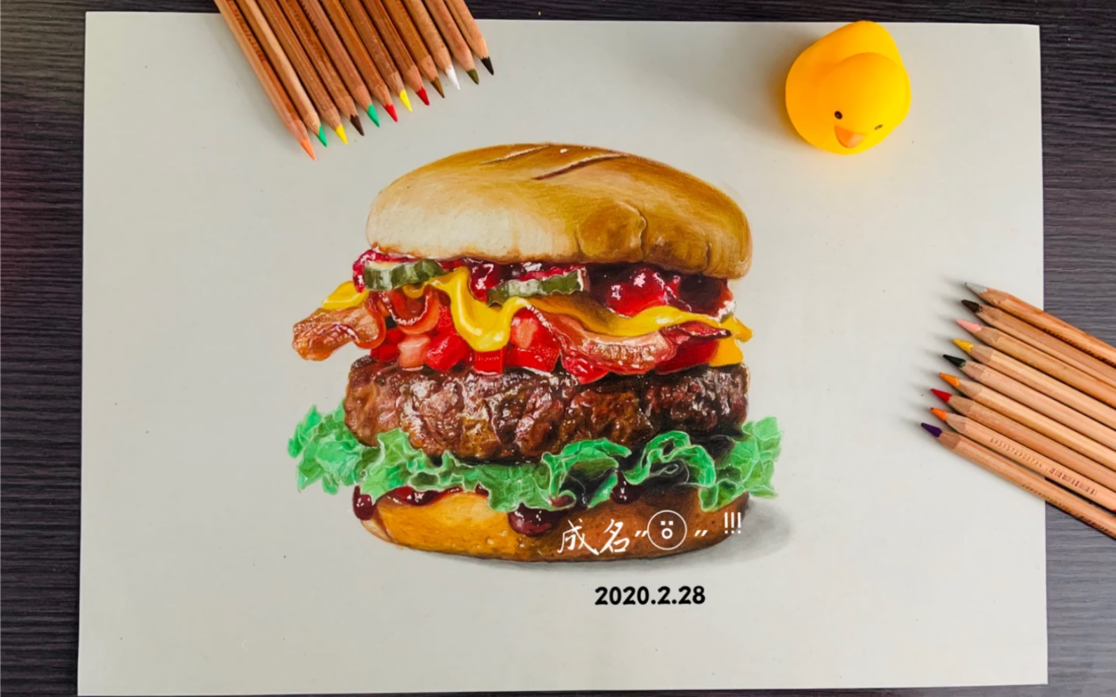 汉堡怎么画,100种食物简笔画 - 伤感说说吧
