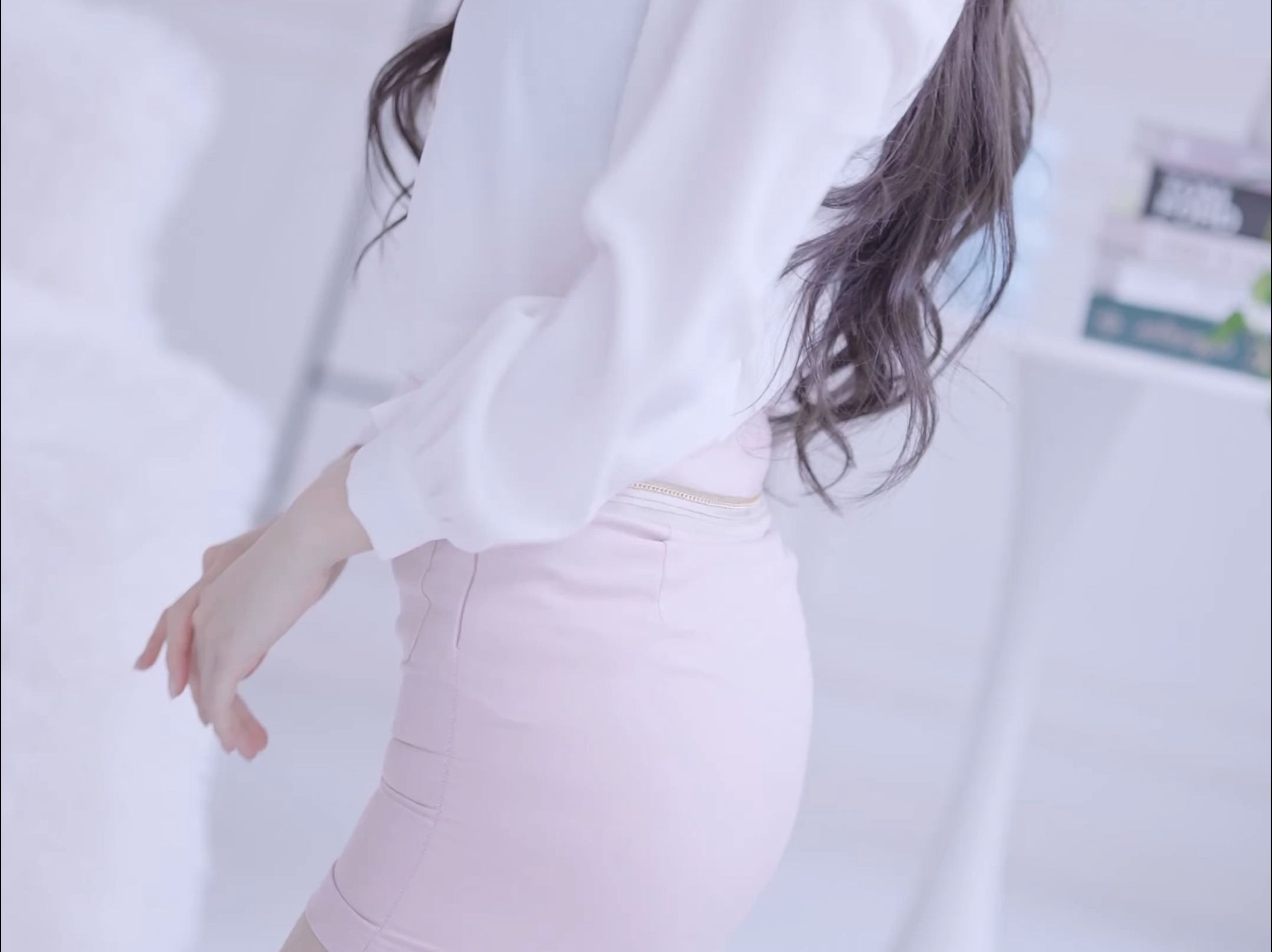 Miss KYUL's Garter Socks Pink Wrap Dress Outfit