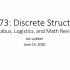 UIUC CS 173 离散数学 Discrete Structures（Summer 2020）
