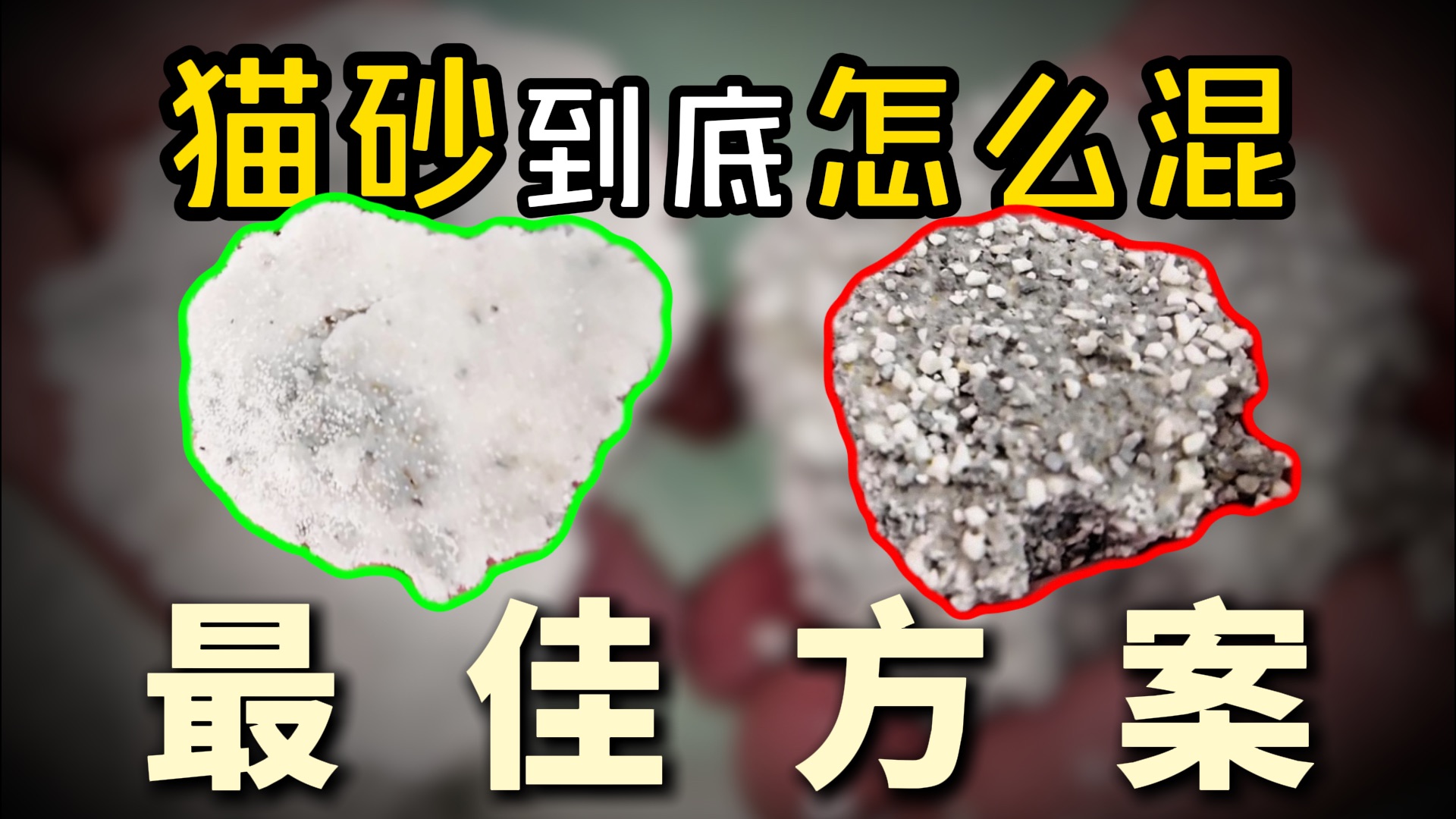 2分钟教会你木薯猫砂如何混矿砂