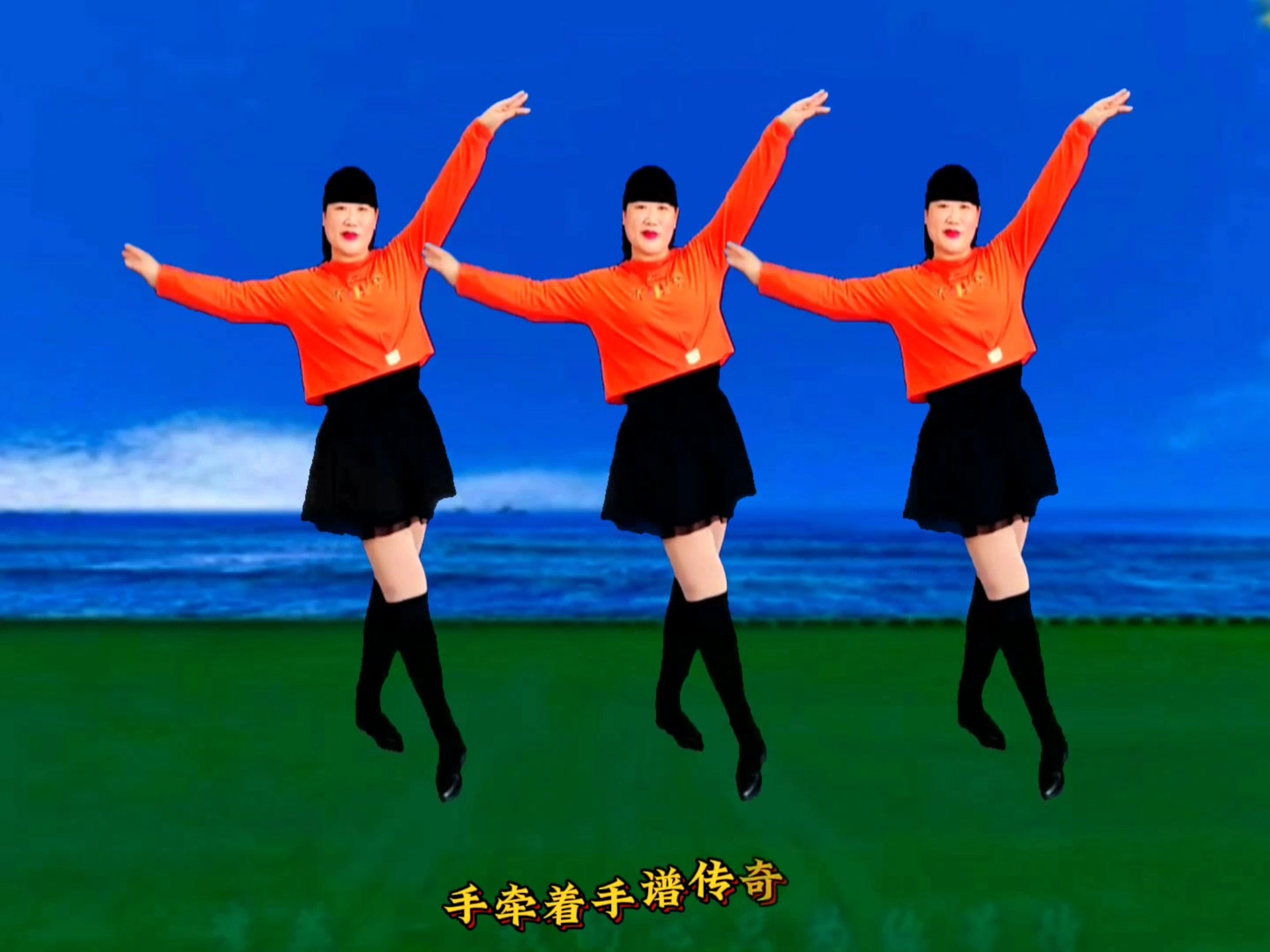 网红热歌热舞《花海相遇》旋律优美，简单好看易学