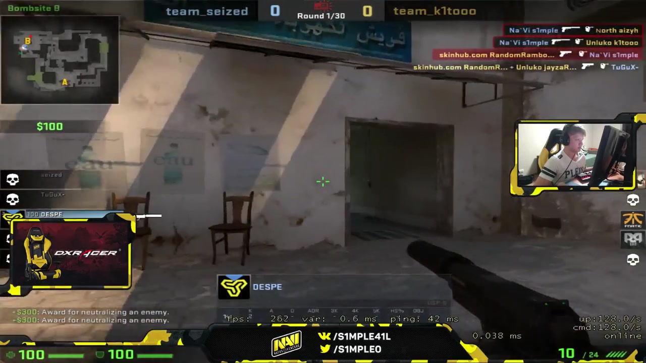 【csgo】s1mple 在twitch上直播 fpl