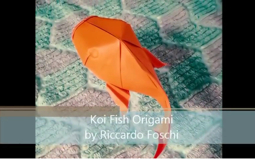 折纸—金鱼 origami koi fish (riccardo foschi)