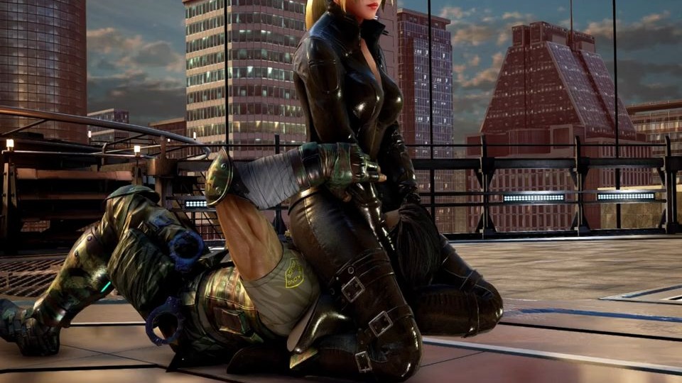 妮娜剪刀脚格斗技巧展示