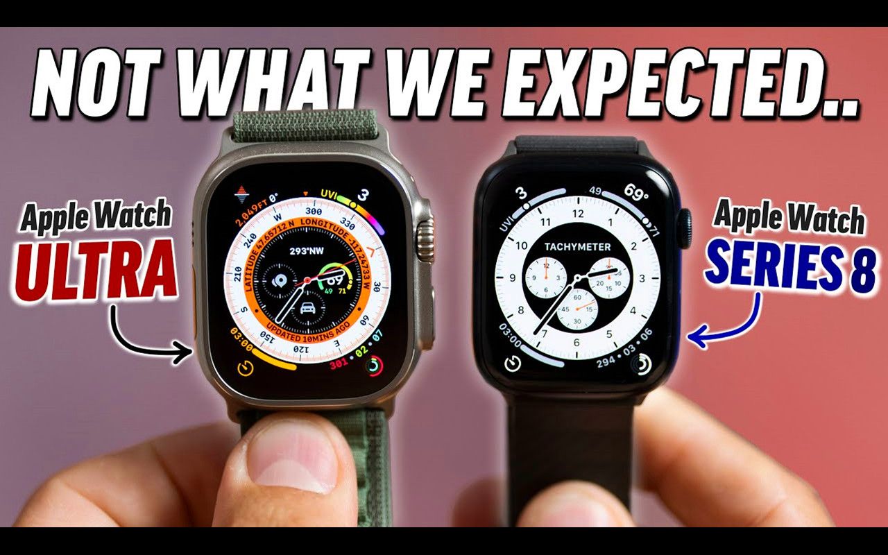 【4k】apple watch ultra vs series 8 终极对比!