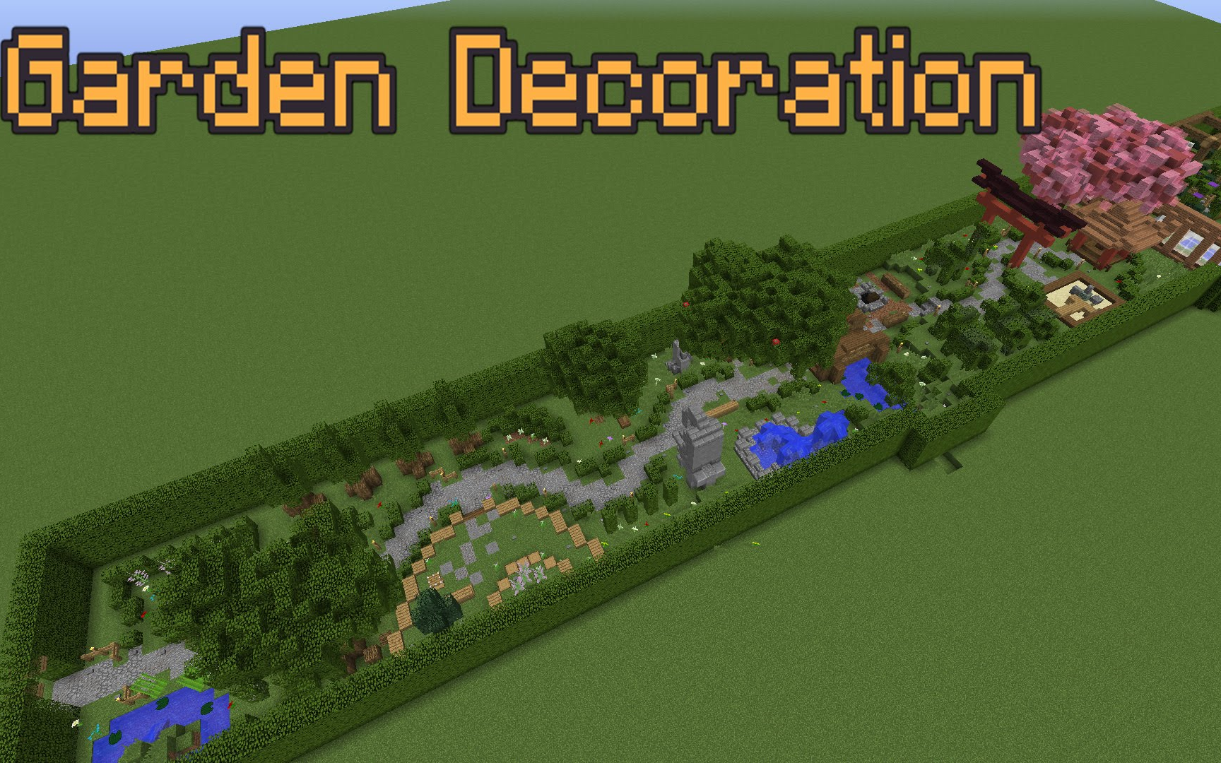 我的世界花园装饰想法minecraftgardendecorationideas装饰创意