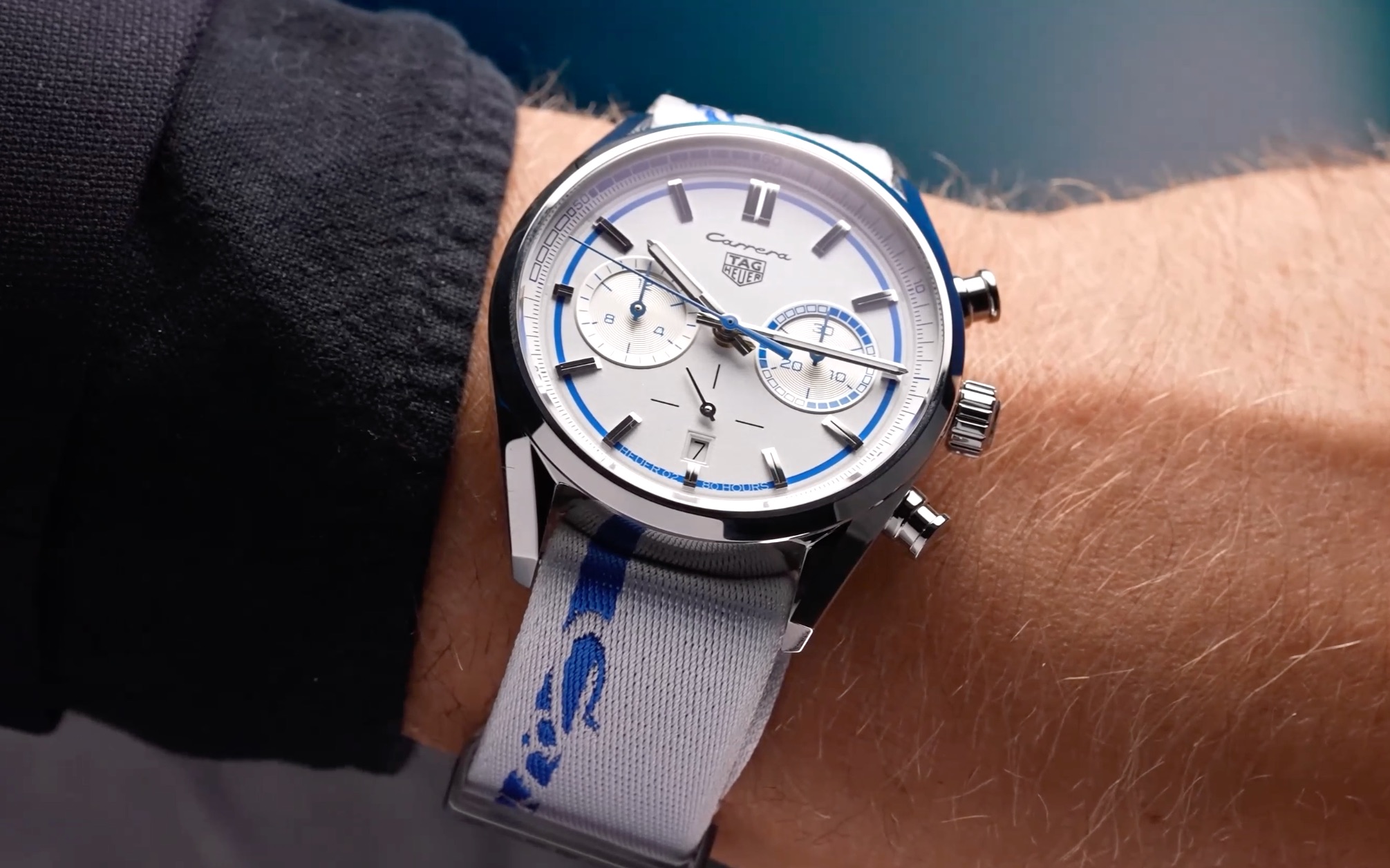 tag heuer泰格豪雅致敬第一辆porsche carrera保时捷卡莱拉@time