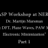 VASP官方基础讲座: DFT, plane waves, PAW method, electronic minimiz